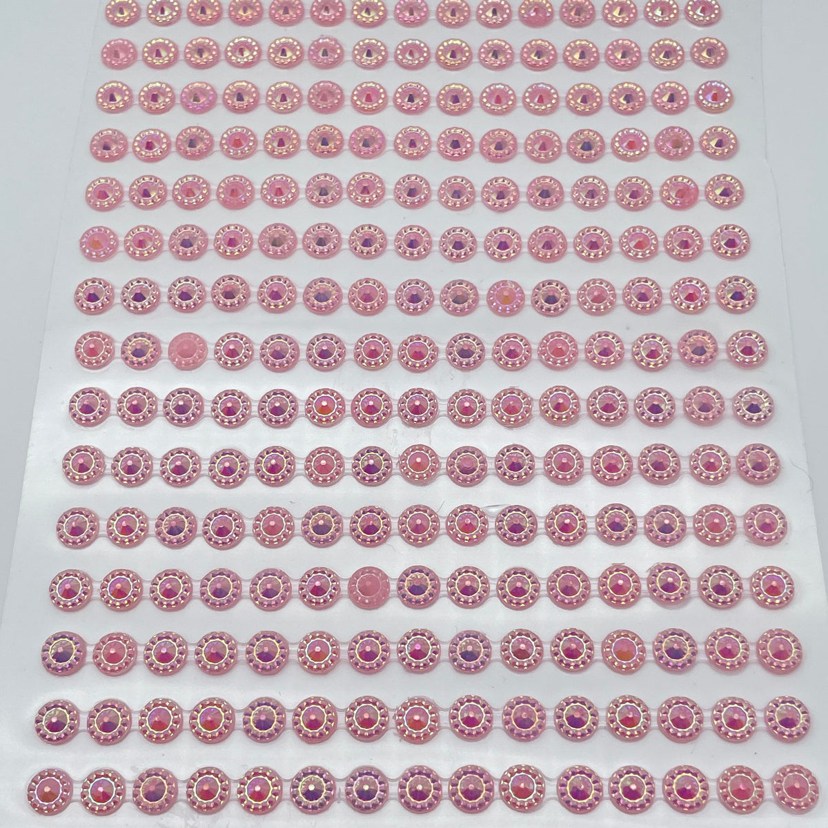 Halvperle blomsterklistermærker 4mm