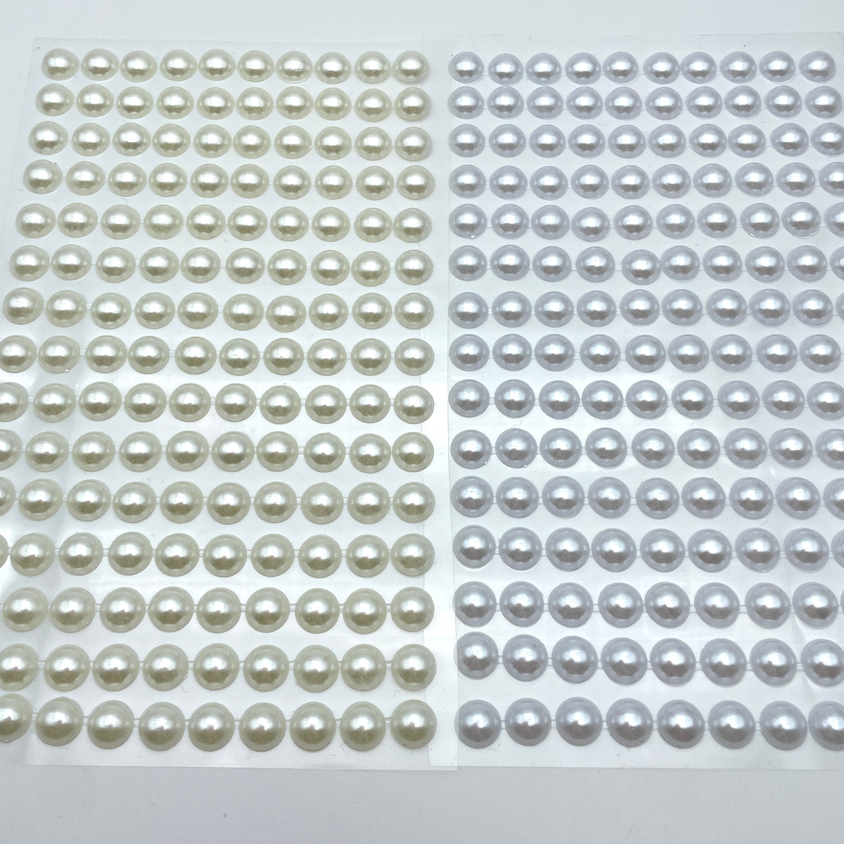 Halvperleklistermærker 6mm kun perlemor