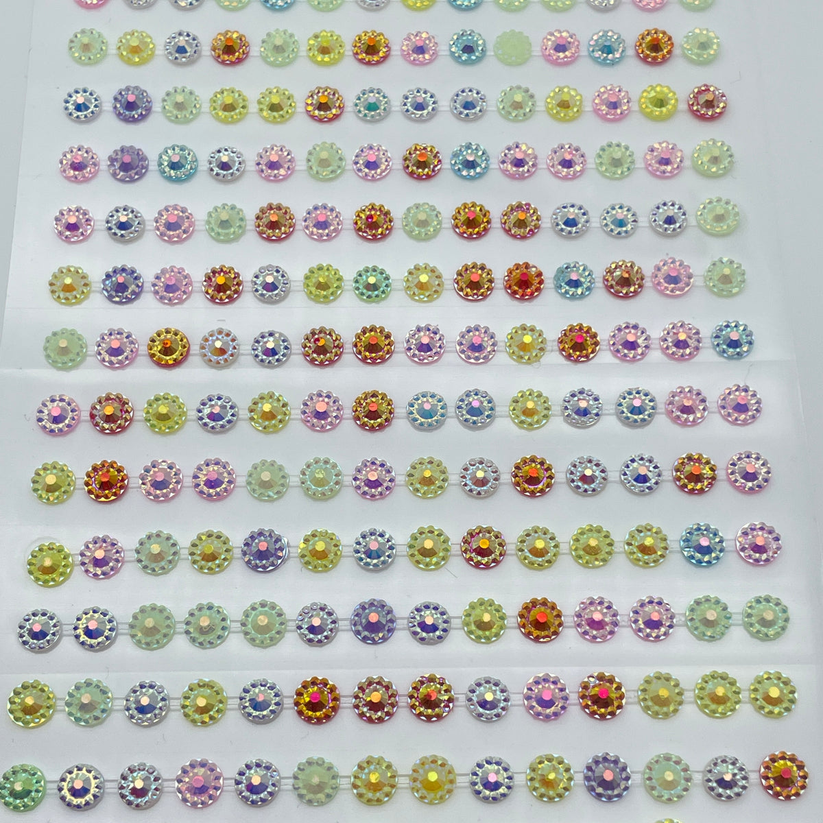 Halvperleblomsterklistermærker 5mm