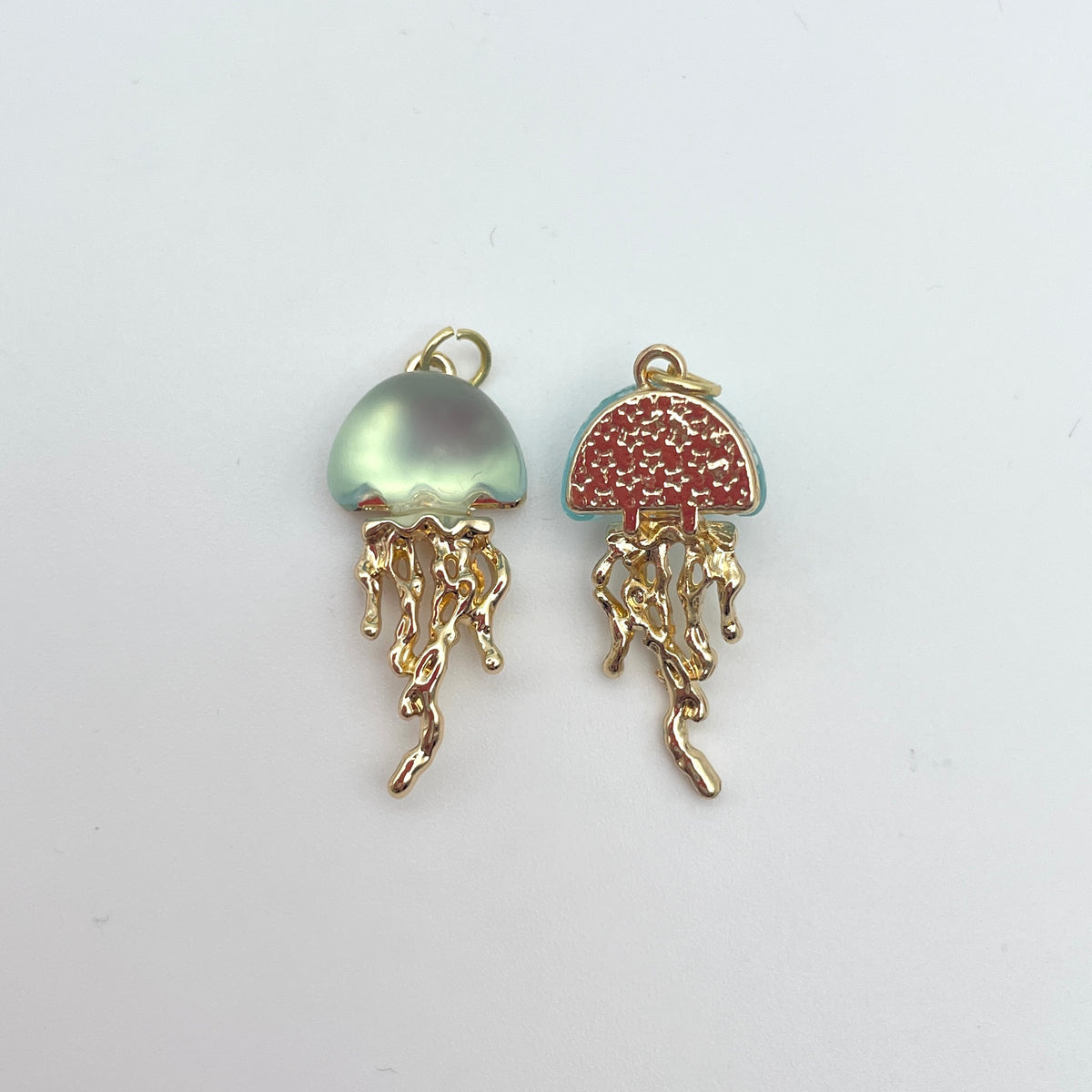 Vandmand vedhæng/charm, guld, nikkelfri, 25 x 13 mm, i 3 farver til smykker – billede 3