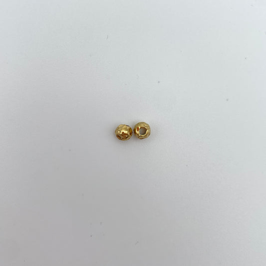 Metalperle/spacer 4 mm med hul på 1,5 mm, nikkelfri, til smykker – Guld