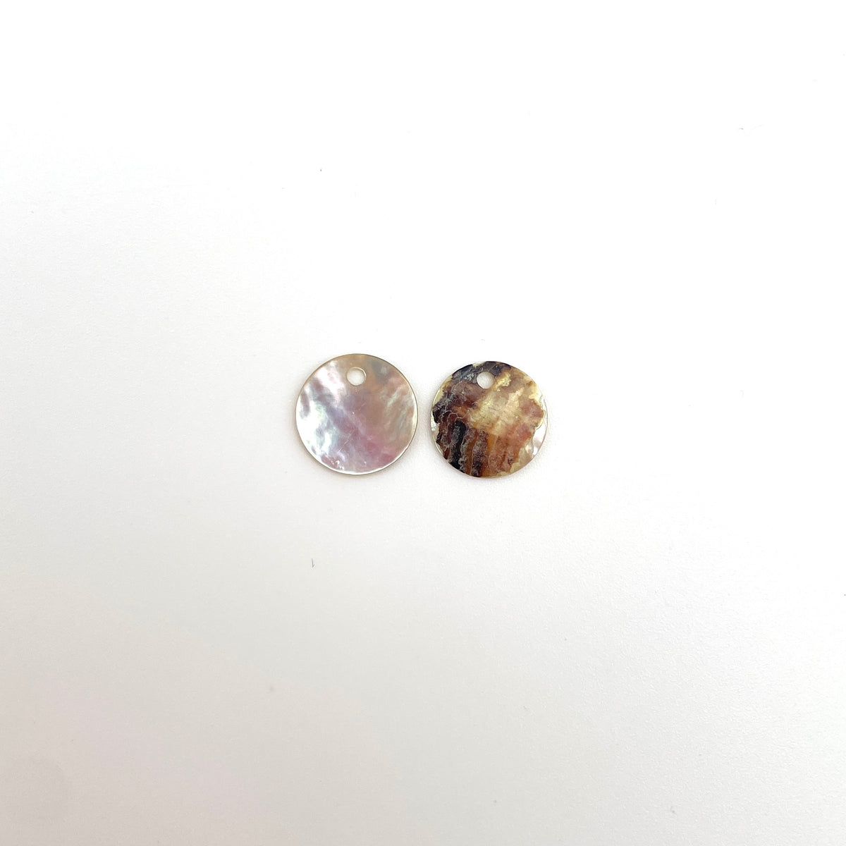 Perlemorspaillet, vedhæng/charm, 11,5mm, til smykker – billede 4