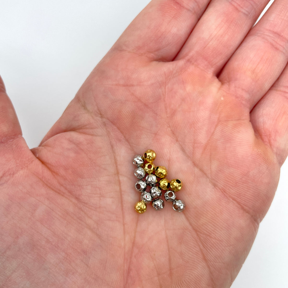 Metalperle/spacer 4 mm med hul på 1,5 mm, nikkelfri, til smykker – billede 4